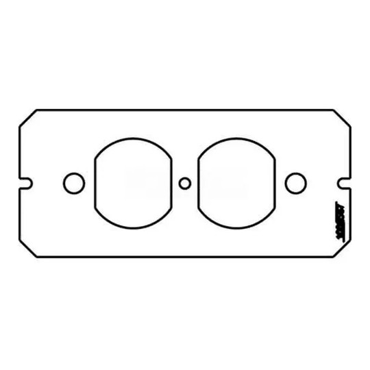 Poke-through 1-1/2-gang duplex plate with auto-close egress doors