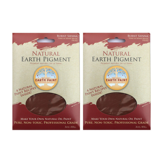 Burnt Sienna Earth & Mineral Pigment, 2-Pack, 3 oz