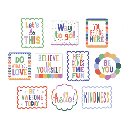 Color Crush Positive Sayings Accents