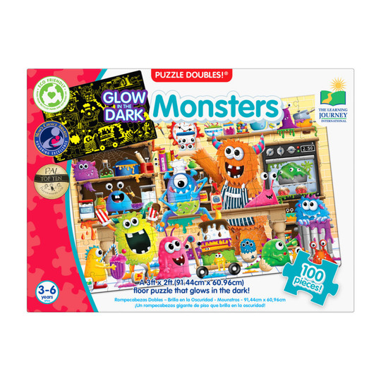 Glow-in-the-Dark Monsters Puzzle, 100 Pieces