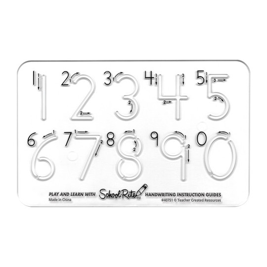 Number Handwriting Instruction Guides