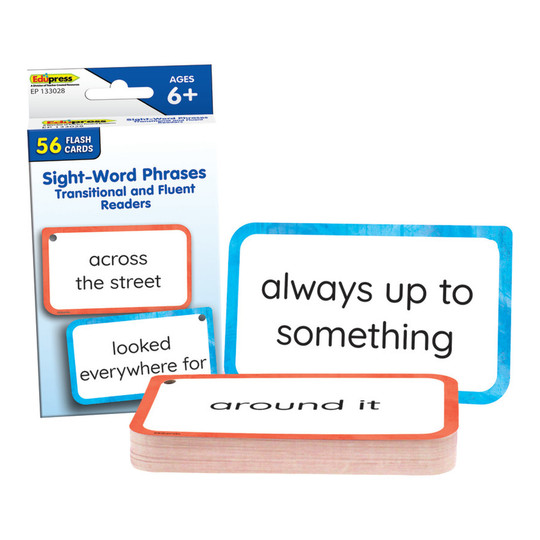 Transitional & Fluent Reader Sight-Word Phrase Flash Cards