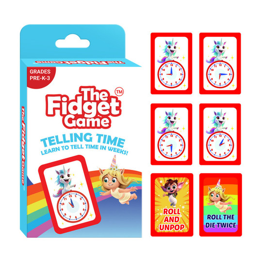 Analog Clock Telling Time Card Pack