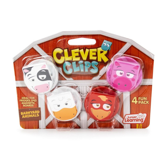 Barnyard Magnetic Clips, Multicolor, 5-Pack