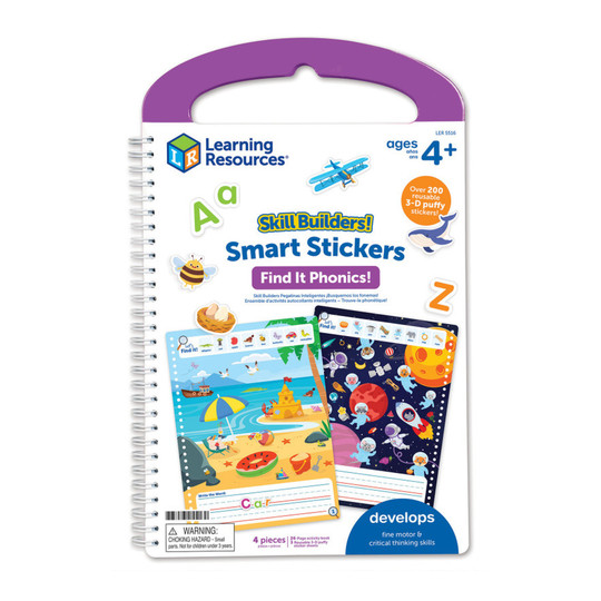 Reusable Phonics Sticker Activity Book