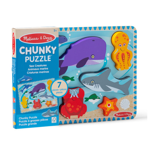 Chunky Sea Creature Wooden Puzzle