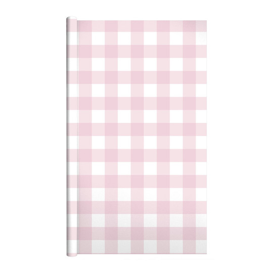 Pink Gingham Bulletin Board Paper Roll, 47.25 in. x 25 ft.