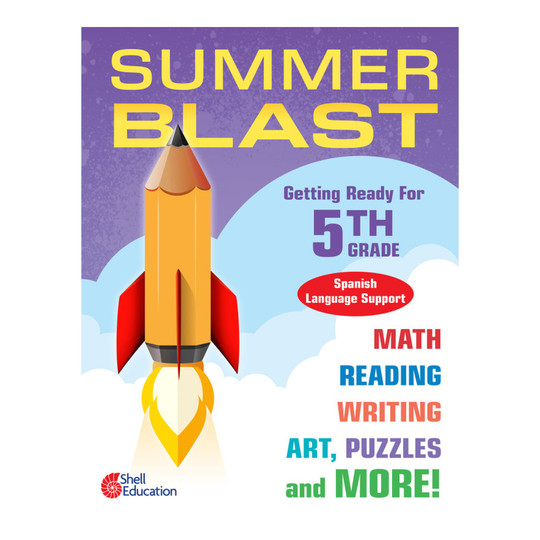 Summer Learning Workbook for Students Entering Fifth Grade with Spanish Language Support