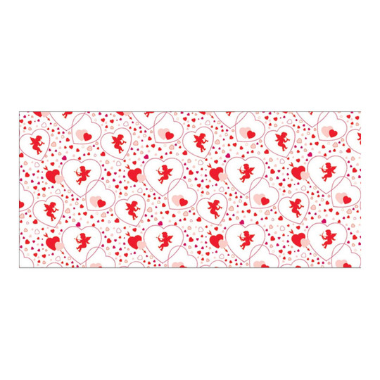 Cupid's Hearts Corrugated Paper Roll, 48 in. x 25 ft.