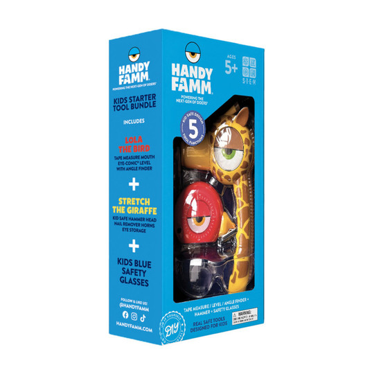 Kids Starter Tool Bundle with Measuring Tool and Hammer