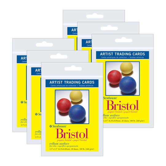 300 Series Vellum Artist Trading Cards, 2.5 x 3.5 in., 120 Cards