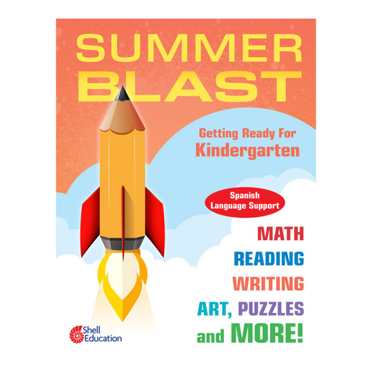 Kindergarten Readiness Summer Workbook with Spanish Family Support