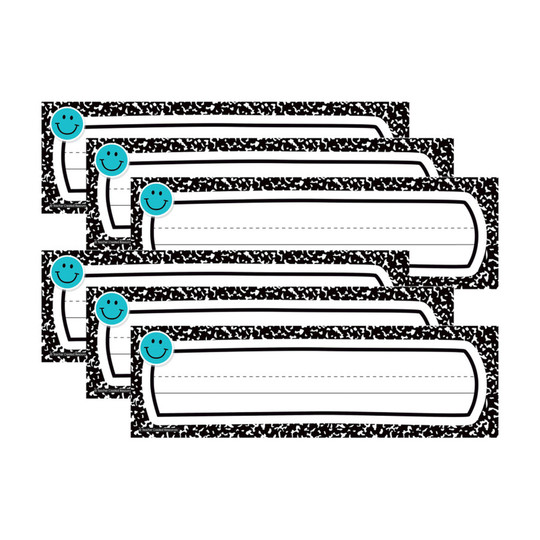 Cool for School Flat Name Plates, 216 Count