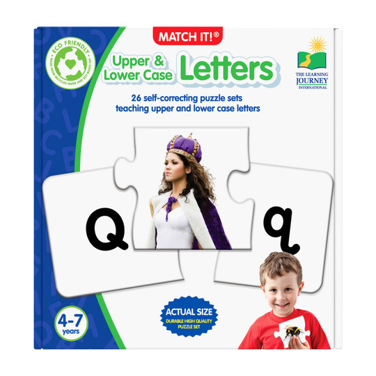 Upper & Lowercase Letter Matching Puzzle Cards