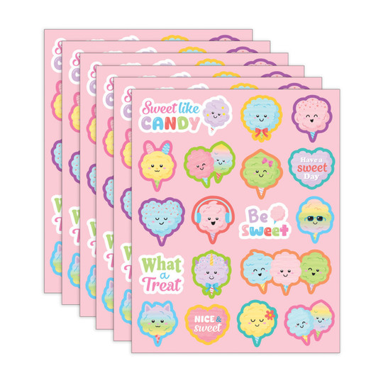 Cotton Candy Scented Stickers, 648 Total Stickers