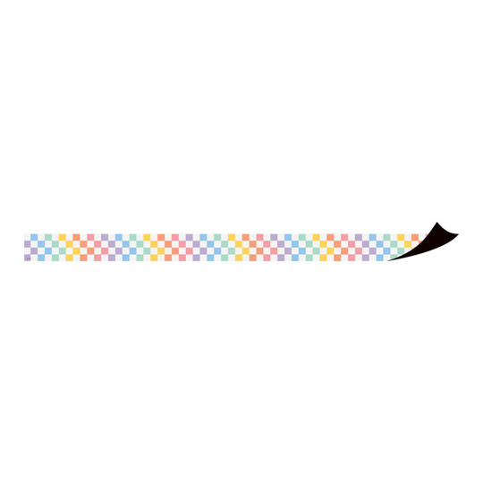 Multicolor Checkered Magnetic Border Trim