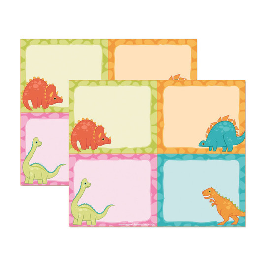 Dino Quest Classroom Name Tags, 80 Count, 2-Pack