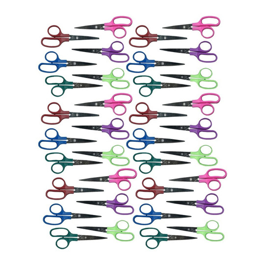 Children’s Pointed-Tip Scissors, Assorted Colors, Pack of 36
