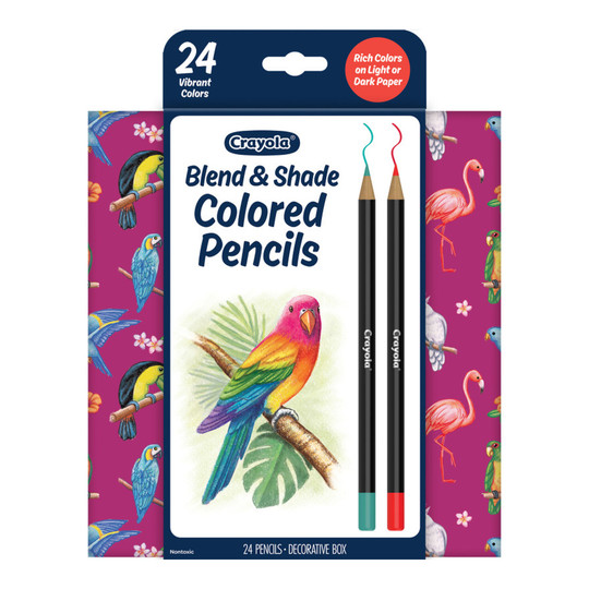 Blend & Shade Colored Pencils, 24-Pack