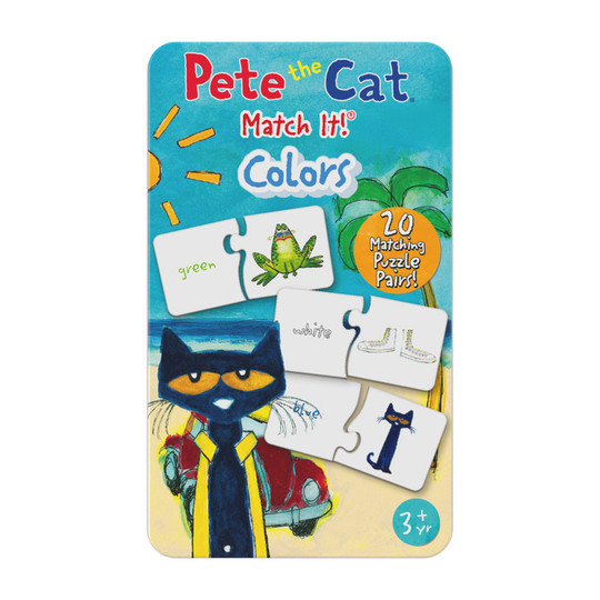 Color Word Matching Puzzle Tin