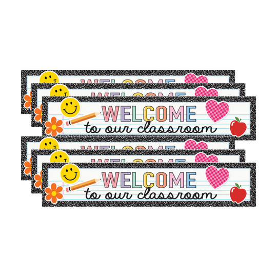 Welcome to Our Classroom Banners, 8 x 39, Pack of 6