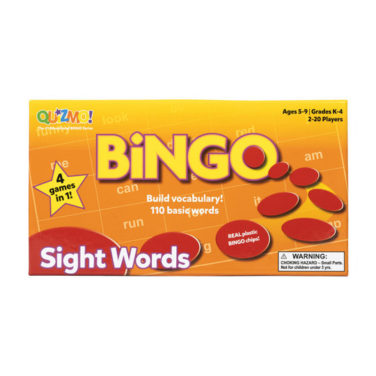 Sight Words Bingo-Style Vocabulary Game