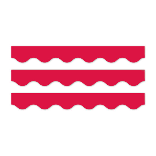 Red Wavy Bulletin Board Border, 144 ft., 3-Pack