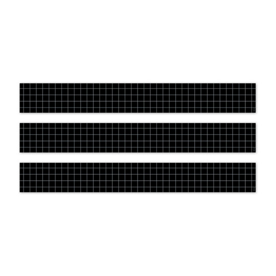 Window Pane Black Bulletin Board Border, 3-Pack