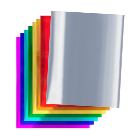 Metallic Foil Craft Paper, 8-1/2 x 11, Assorted Colors, 16 Sheets