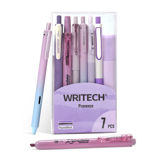 Provence Purple Color-Coded Journaling Kit, 7 Pieces