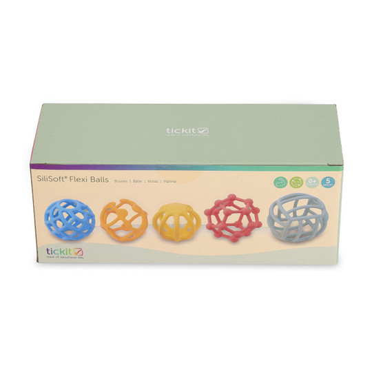 Rainbow Flexible Sensory Balls, Set of 5