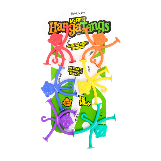 Suction Cup Monkey Sensory Toy Set, 6 Pack