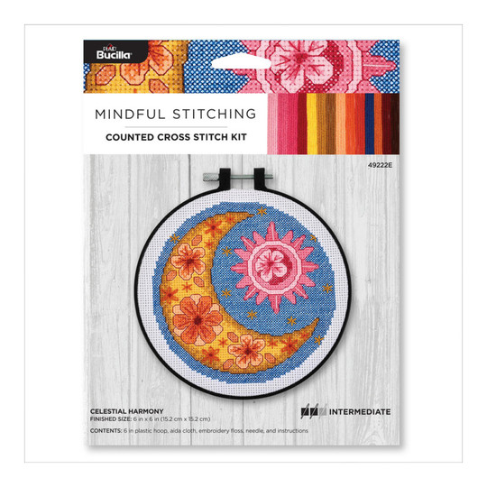 Celestial Harmony Counted Cross Stitch Kit, 6 Inch