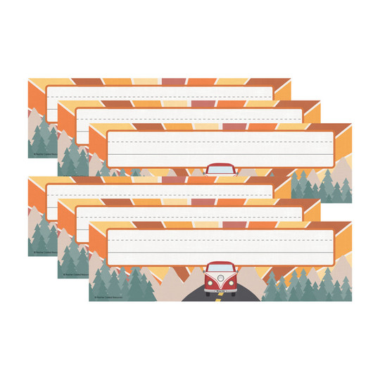 Moving Mountains Road Trip Flat Name Plates, 216 Count