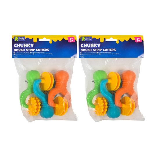 Chunky Dough Strip Cutters, 6-Piece Set