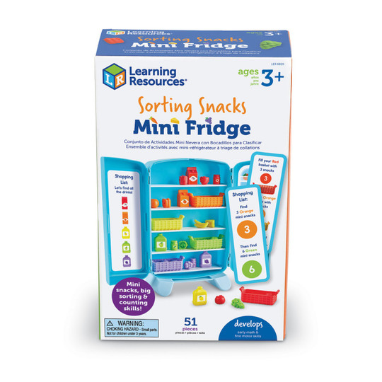 Sorting Snacks Mini Fridge Play Set