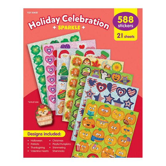 Holiday Sparkle Stickers Variety Pack
