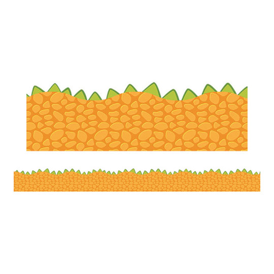 Dino Quest Orange Scales Extra-Wide Classroom Border Trim, 12 Strips