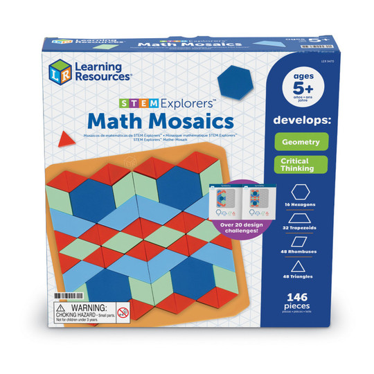 STEM Math Mosaic Pattern Activity Set
