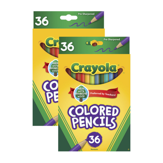 Assorted Colored Pencils, 72-Pencil Set