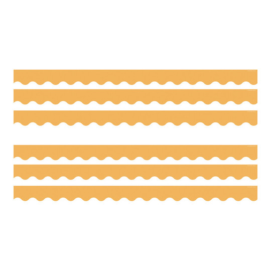 Golden Sun Scalloped Border Trim, 6 Packs