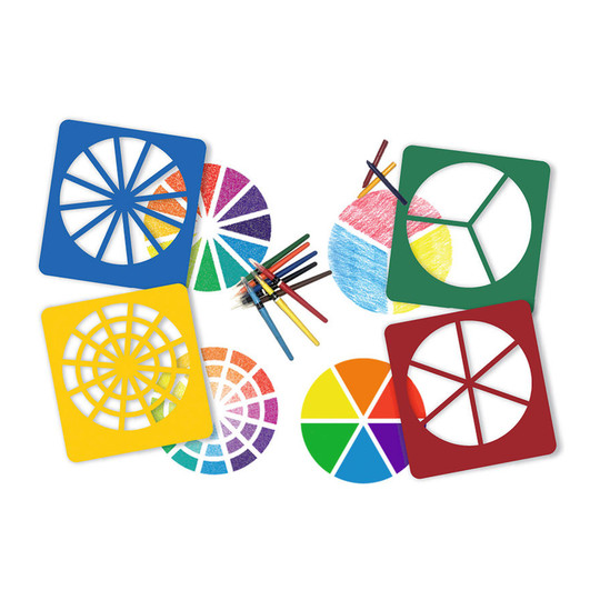 Color Wheel Stencils, 4-Pack