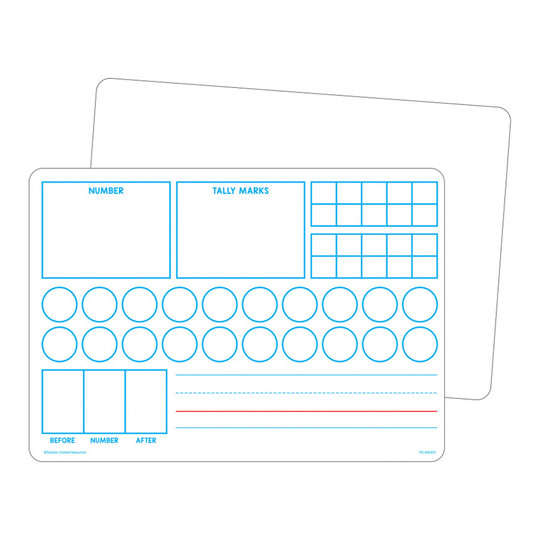 Double-Sided Number Learning Dry Erase Boards, 1–20, 10-Pack