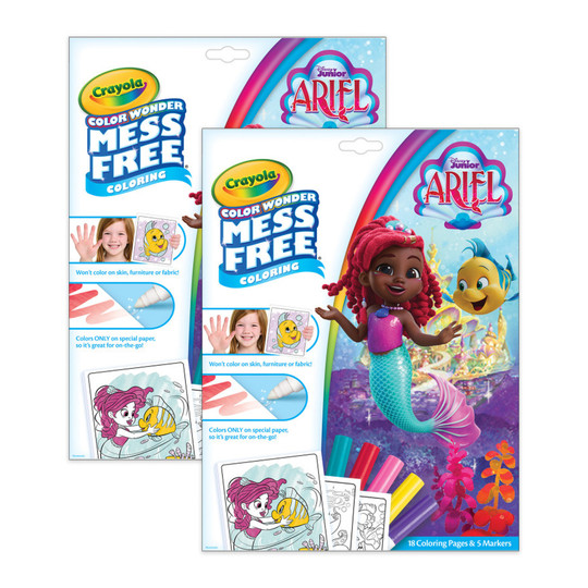 Color Wonder Ariel Foldalope Coloring Set, Pack of 2