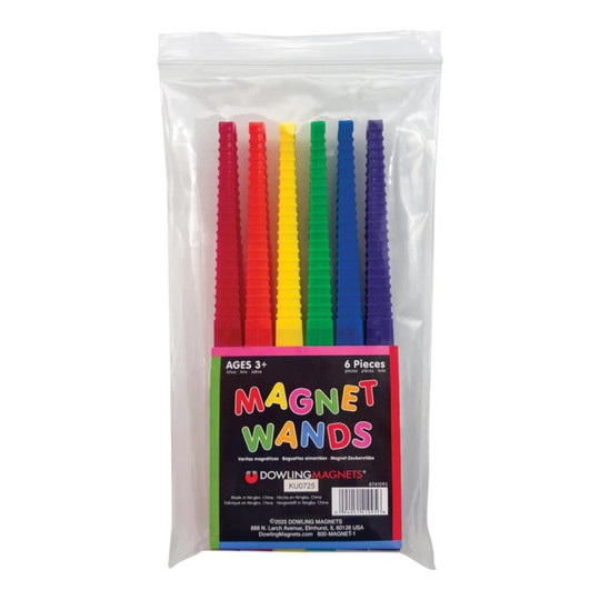Magnetic Exploration Wands, Assorted Colors, Pack of 6