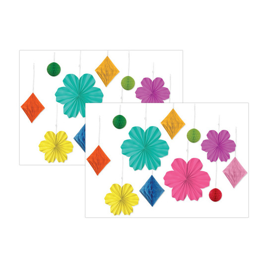 Retro Remix Flowers and Twinkles Dimensional Accents, 2 Sets