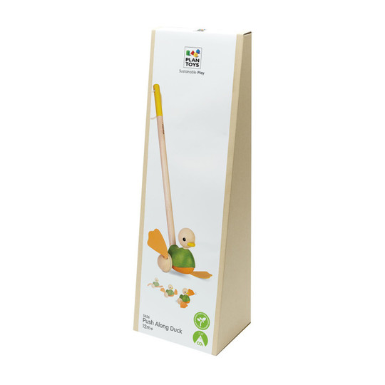 Wooden Push-Along Duck Toy