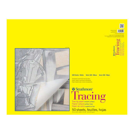 300 Series 19 x 24 Inch Tracing Pad, 50 Sheets