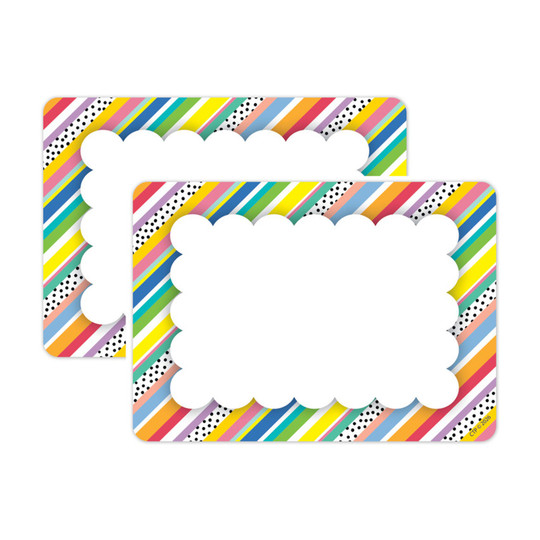 Stripes and Dots Self-Adhesive Labels, 72 Count