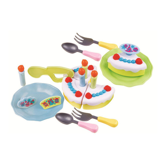 18-Piece Pretend Birthday Cake Playset